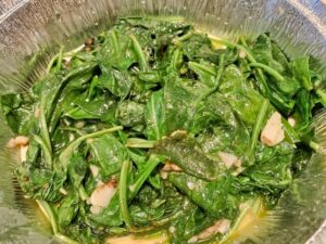 o (5) spinach in oil